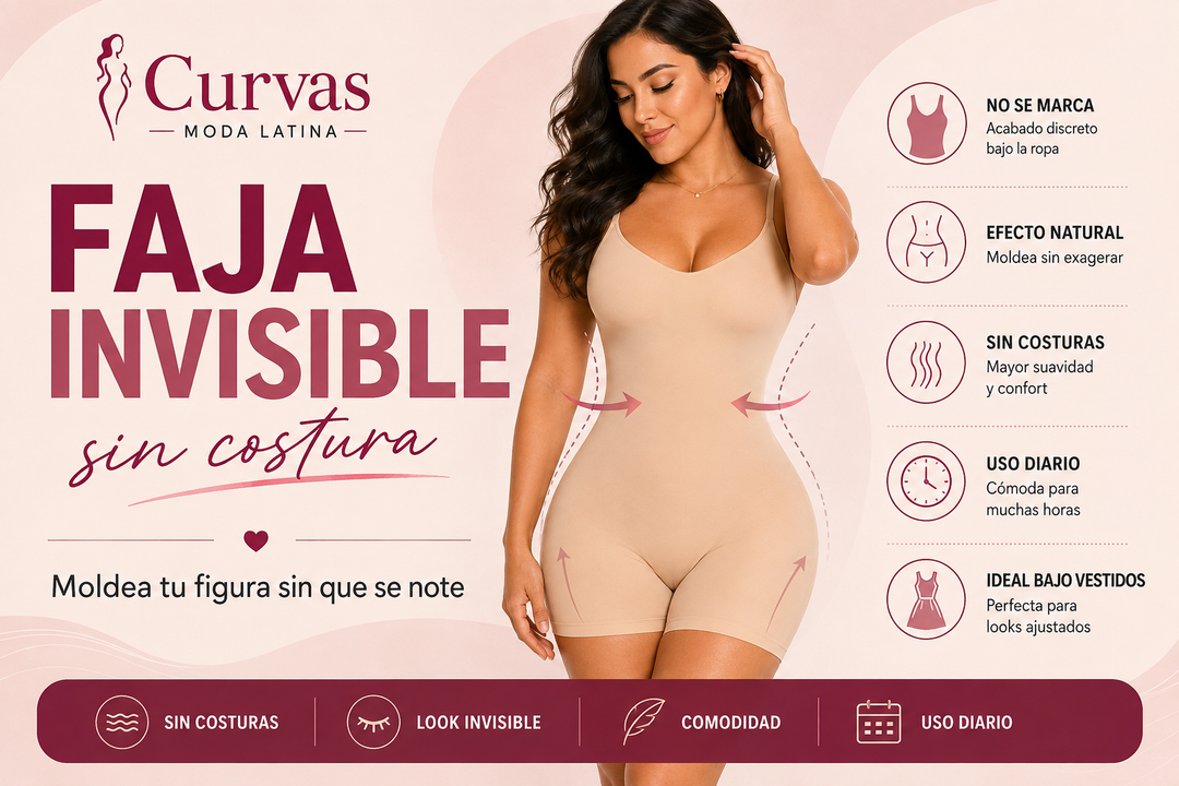 FAJAS INVISIBLES SIN COSTURAS CURVAS FAJAS COLOMBIANAS