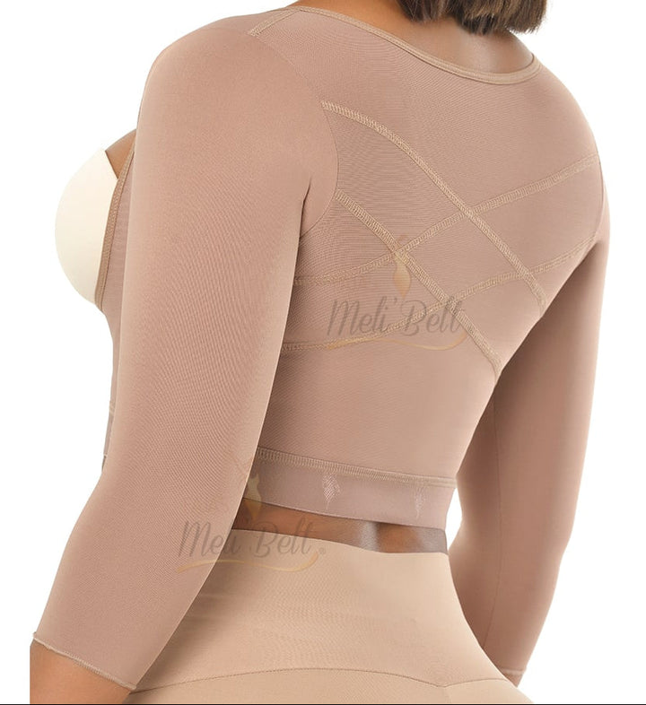 BRASIER ABIERTO POST QUIRURGICO CON MANGAS MELI BELT