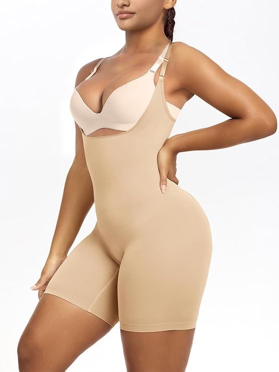 Cinta modeladora de corpo sem costuras para levantar o rabo com fecho frontal