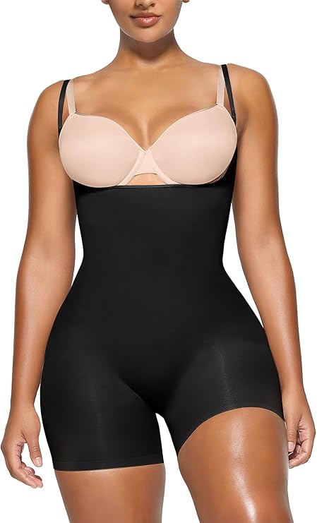 Cinta modeladora de corpo sem costuras para levantar o rabo com fecho frontal