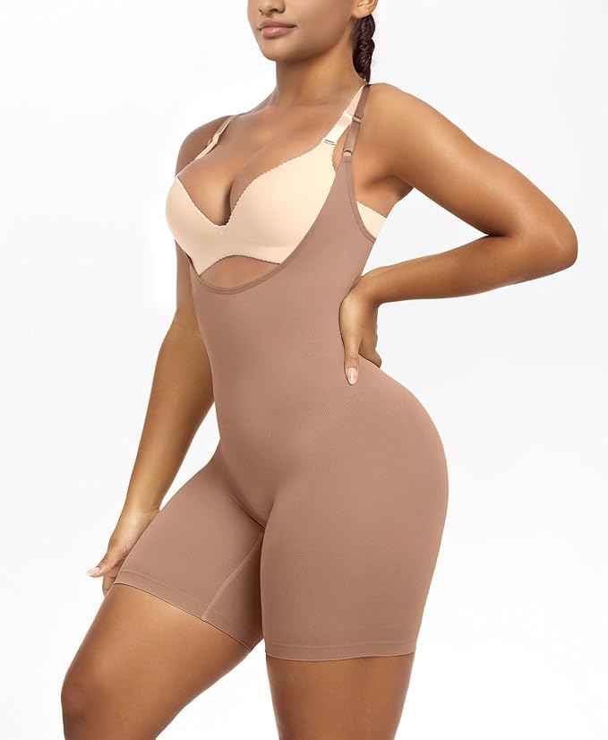 Cinta modeladora de corpo sem costuras para levantar o rabo com fecho frontal