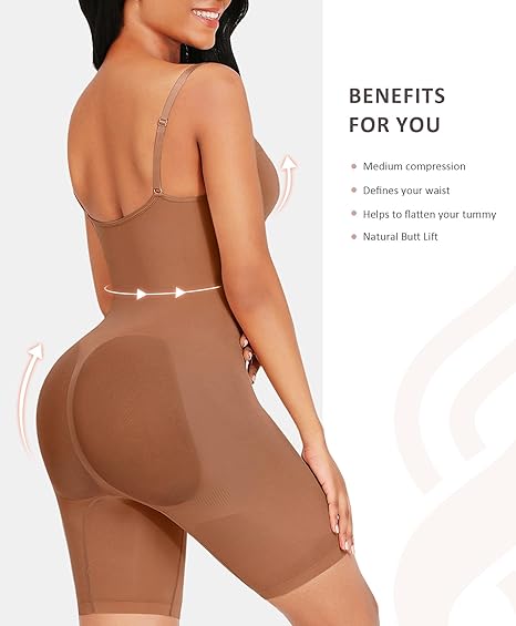 MACACÃO SEM COSTURAS BODY SEM COSTURAS INVISÍVEL REDUZ A ESTILIZAÇÃO IDEAL PARA VESTIDOS
