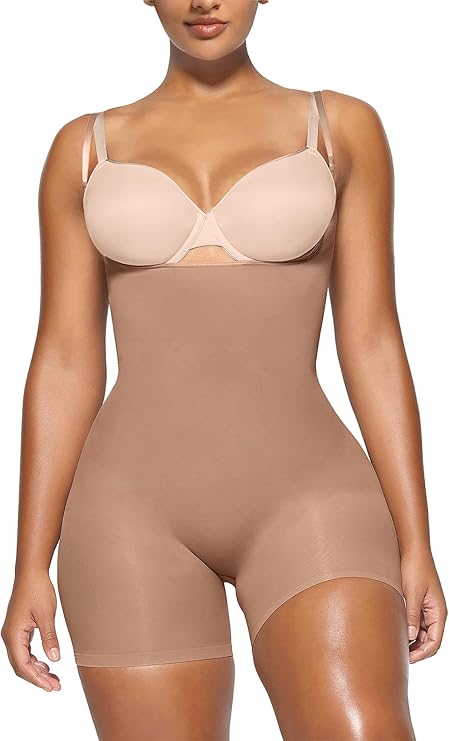 Cinta modeladora de corpo sem costuras para levantar o rabo com fecho frontal
