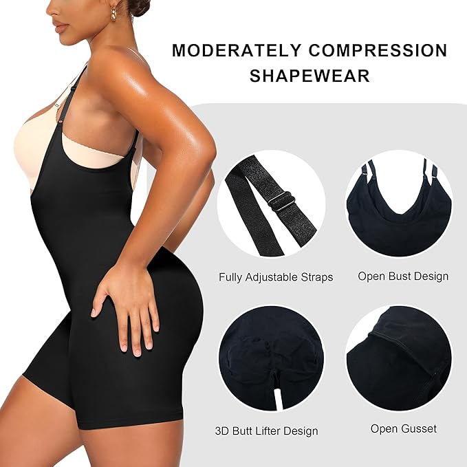 Cinta modeladora de corpo sem costuras para levantar o rabo com fecho frontal