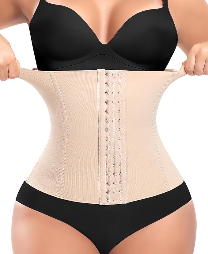 Modelador de cintura subida tipo ampulheta com busto aberto 