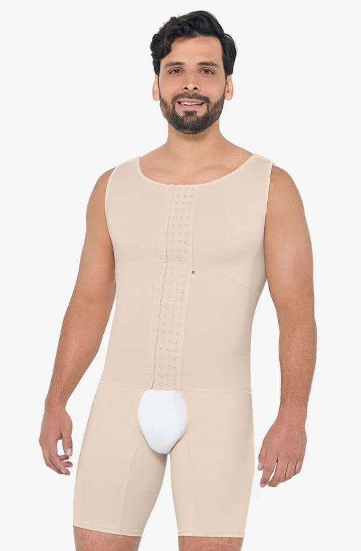 FAJA CHALECO POSTQUIRURGICA PARA HOMBRE ALTA COMPRESION RECUPERACION EN TRATAMIENTO GINECOMASTIA CURVAS