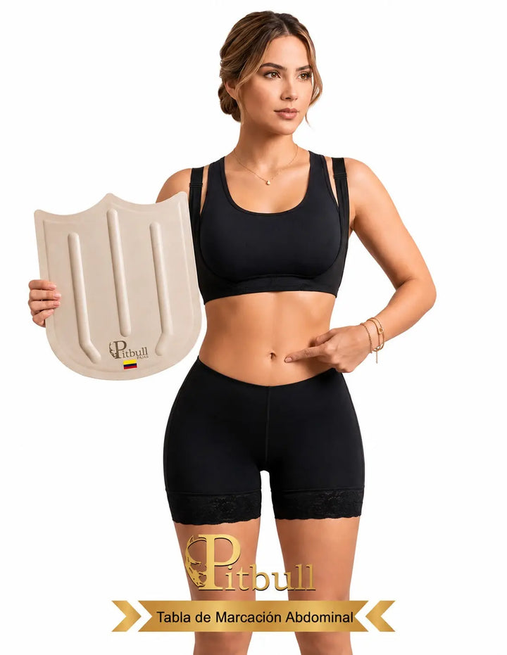 TABLA DE MARCACIÓN ABDOMINAL POSTQUIRÚRGICA PITBULL. MAYOR SOPORTE Y COMPRESIÓN UNIFORME CURVAS