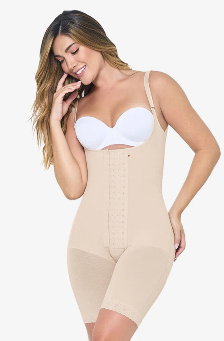 FAJA COLOMBIANA MARIA E MEDIA PIERNA CON TIRAS AJUSTABLES POSTQUIRURGICA 019-9182