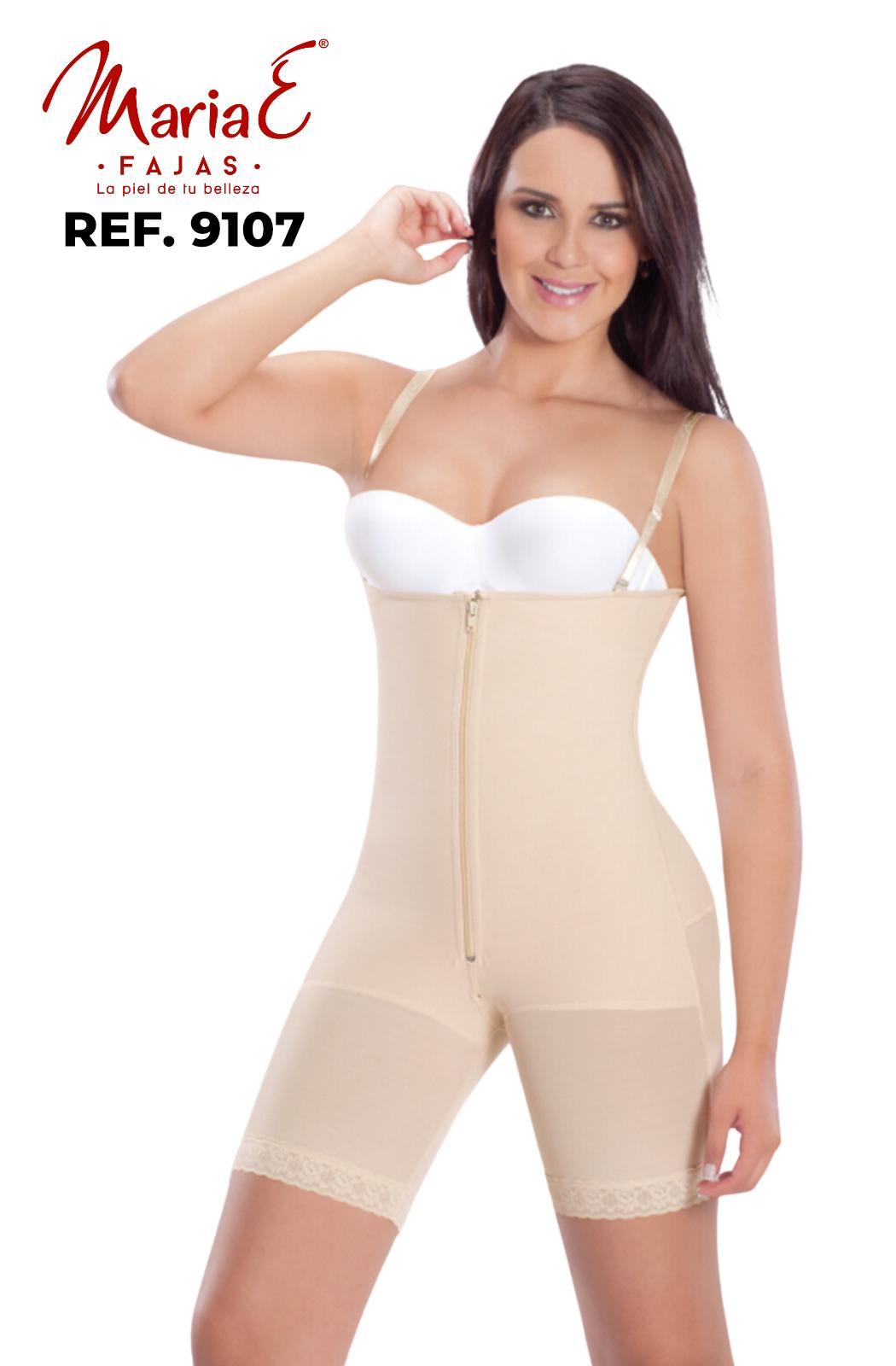 Faja medio muslo con cierre frontal - xs / beige