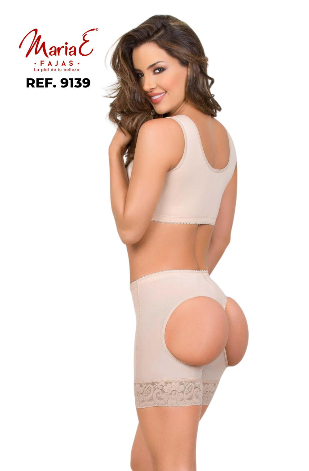 Faja calzón con realce - xl / beige
