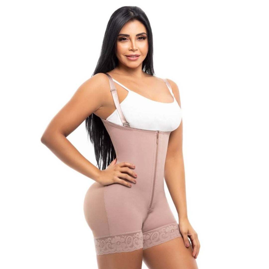 Faja short media pierna pitbull-802 - marron / 2xl