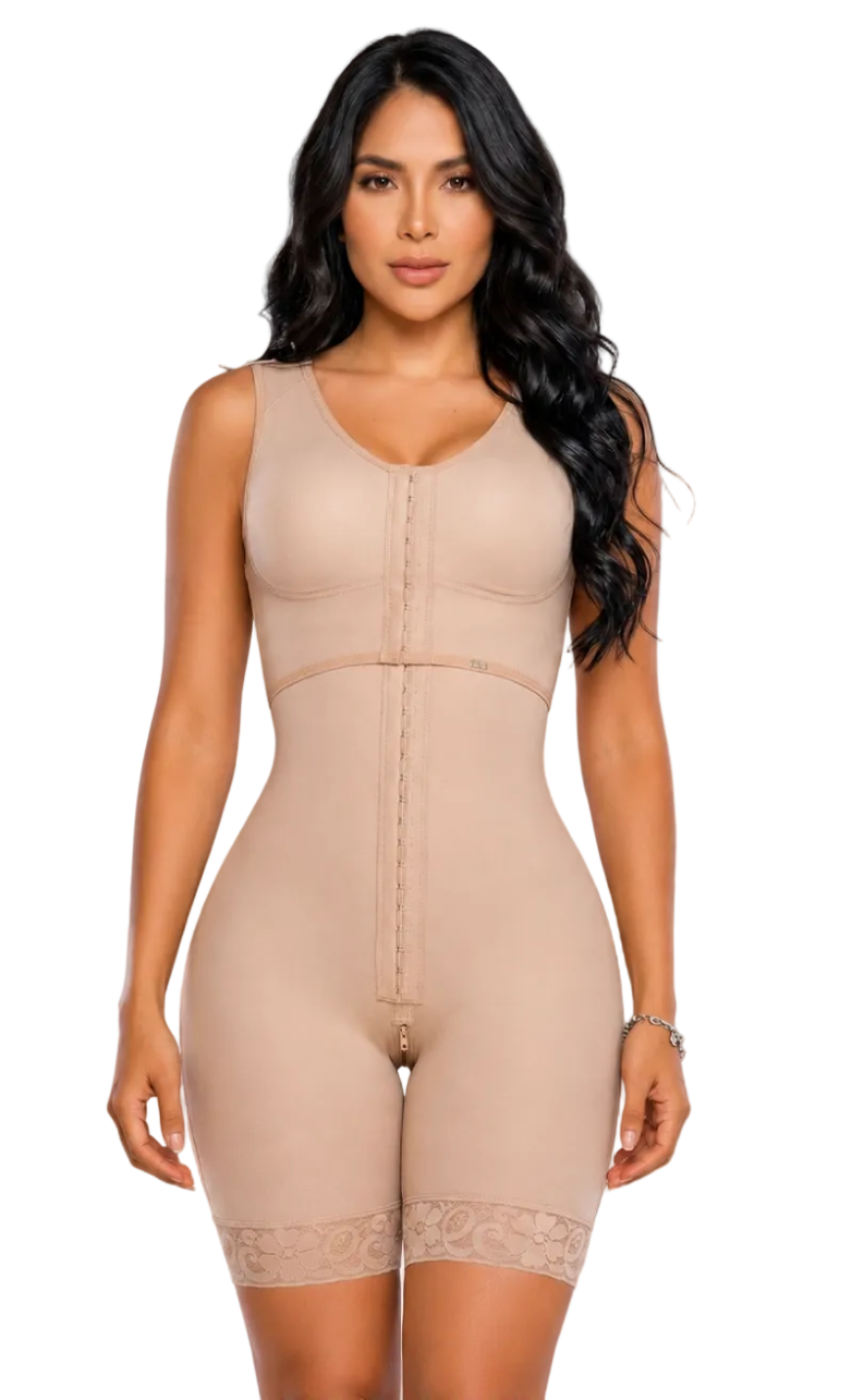 FAJA  COLOMBIANA PITBULL CON SUJETADOR SHORT EFECTO INVISIBLE MOLDEA NO SE NOTA DEBAJO DE LA ROPA  POST OPERATORIA USO DIARIO FPI7121 Viva Slimfit™