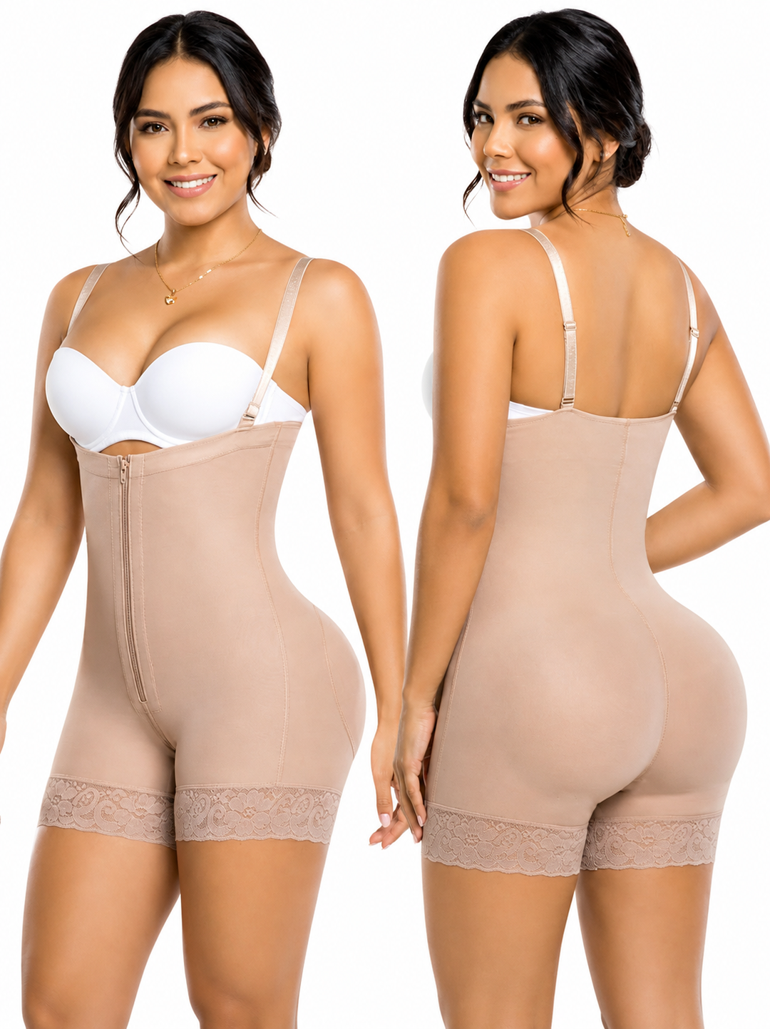FAJA COLOMBIANA SALOME SHORT STRAPLESS DE FRANELA REDUCTORA POSTQUIRURGICA 0527-3