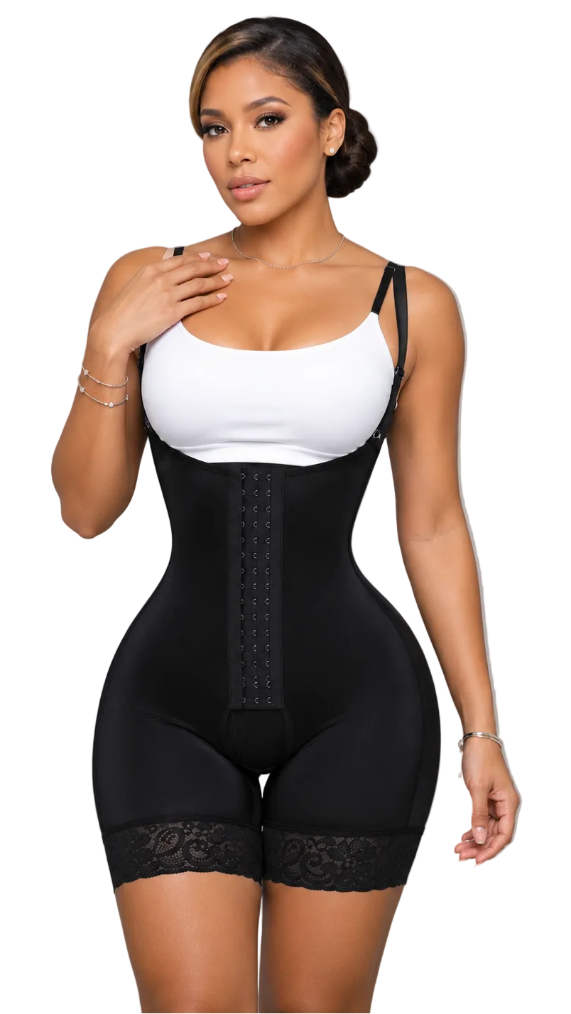 FAJA SHORT PITBULL SATIN SCULP ALTA COMPRESION POSTQUIRURGICA USOS DIARIO EFECTO INVISIBLE