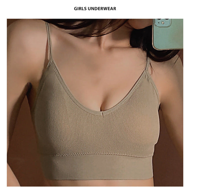 SET CONJUNTO DE ROPA INTERIOR SIN COSTURAS CON TOP Y TANGA