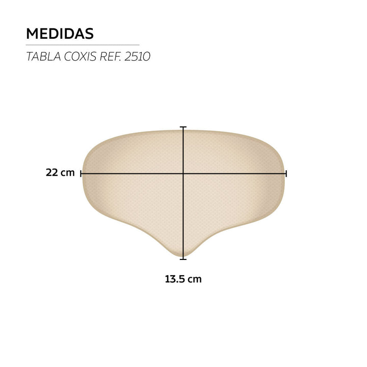 TABLA COCCIX LUMBAR  POSTOPERATORIO SOPORTE TRASERO AYUDA A MOLDEAR GLUTEOS