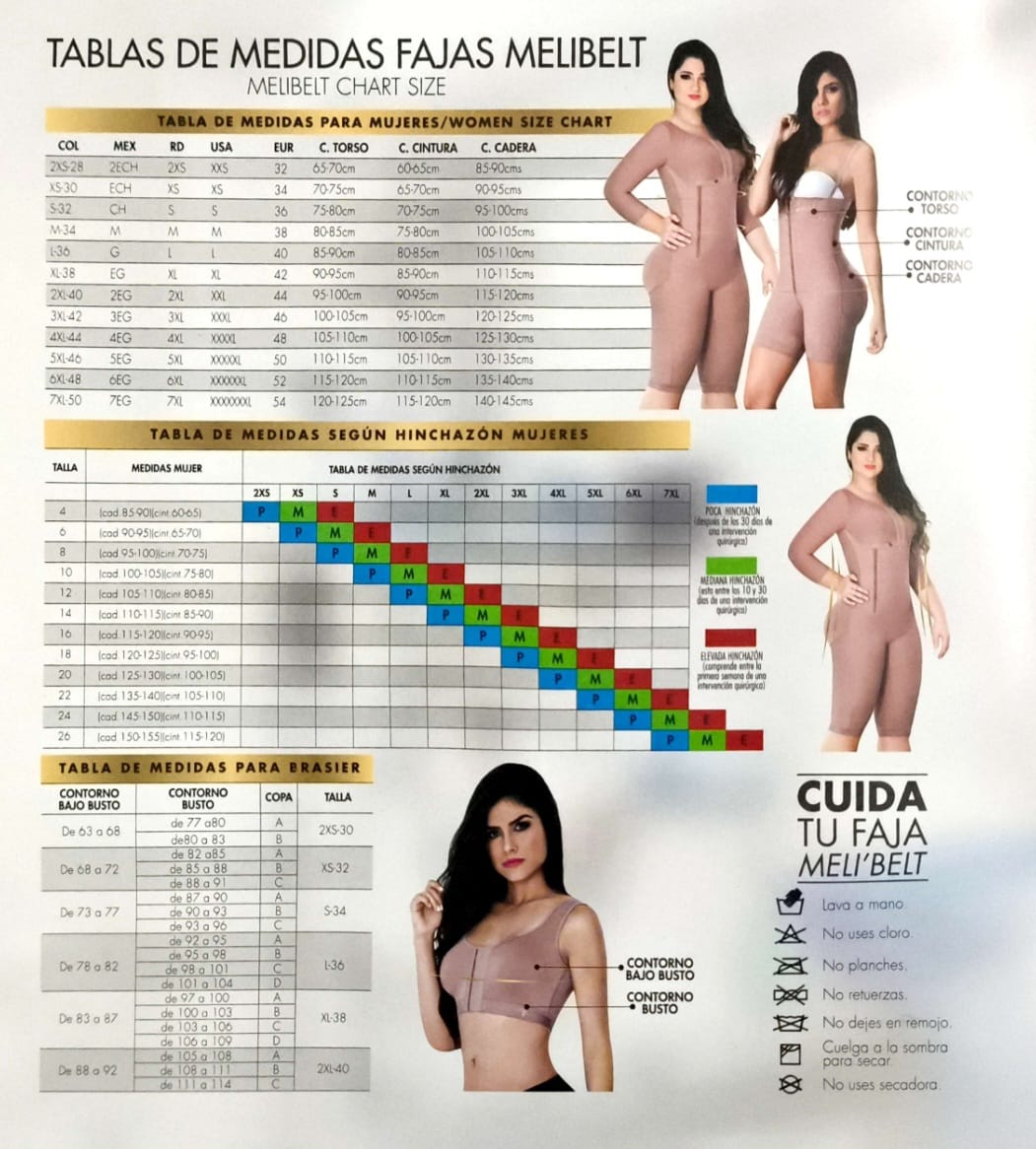 FAJA COSTILLERA CINTURON COSTAL TORAXICO POSTOPERATORIA MELIBELT