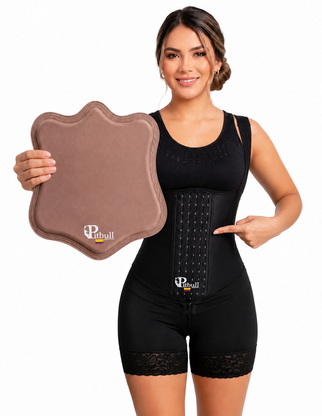 TABLA ABDOMINAL POSTQUIRURGICA  PITBULL PARA FAJA RECUPERACION COMPRESION UNIFORME CURVAS