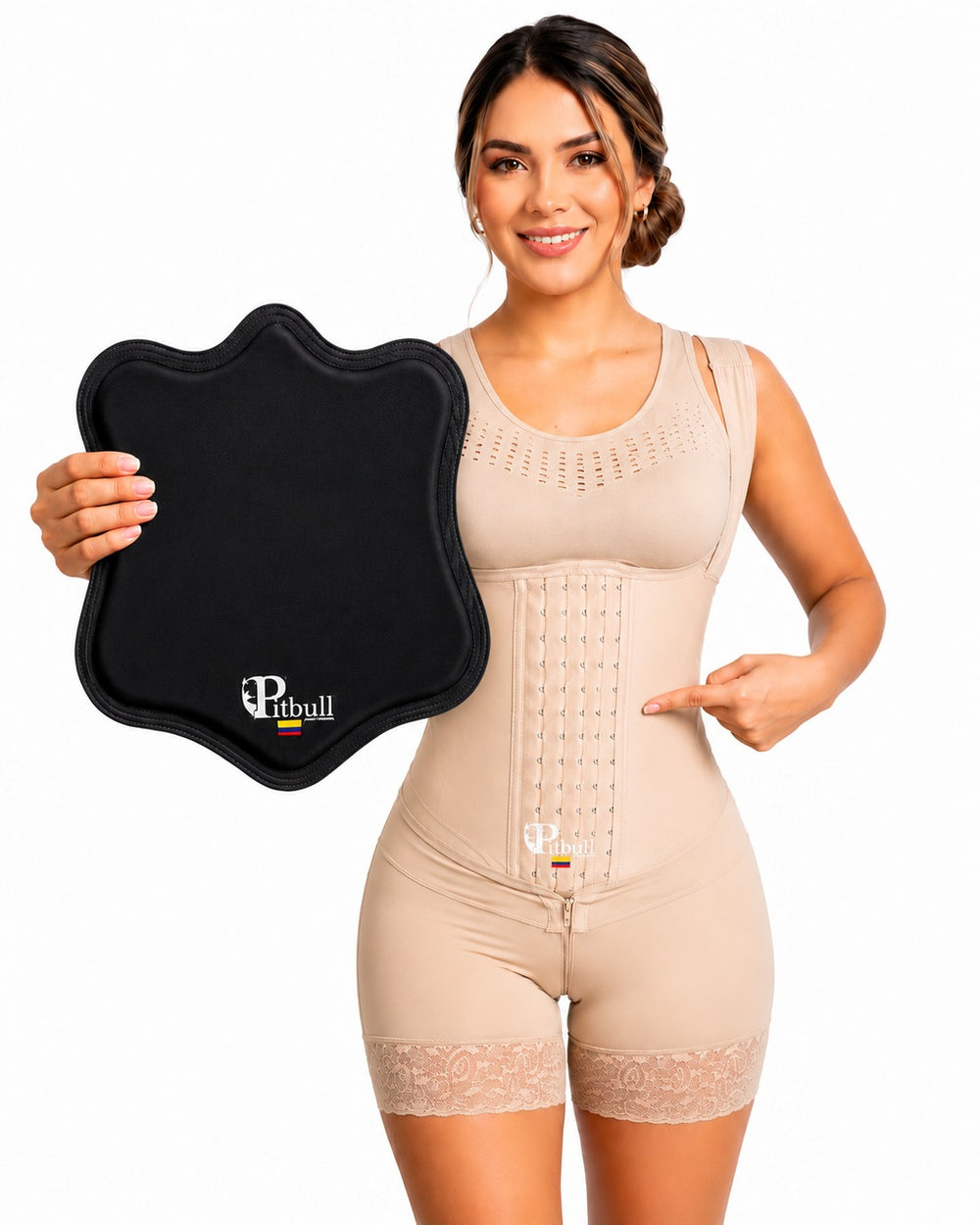 TABLA ABDOMINAL POSTQUIRURGICA  PITBULL PARA FAJA RECUPERACION COMPRESION UNIFORME CURVAS