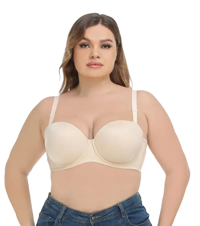 SUJETADOR PUSH UP CON AROS MOLDEADOR DE ESPALDA CON TIRANTES REMOVIBLES