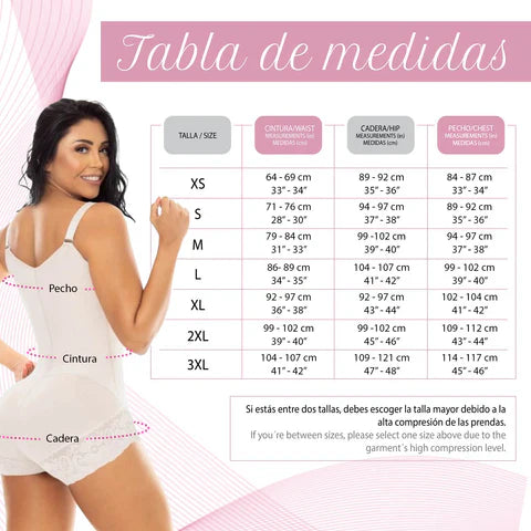 Cinta Colombiana Salomé Short Lifting de Glúteos com Costuras Invisíveis, Efeito Push-Up Real 316-2