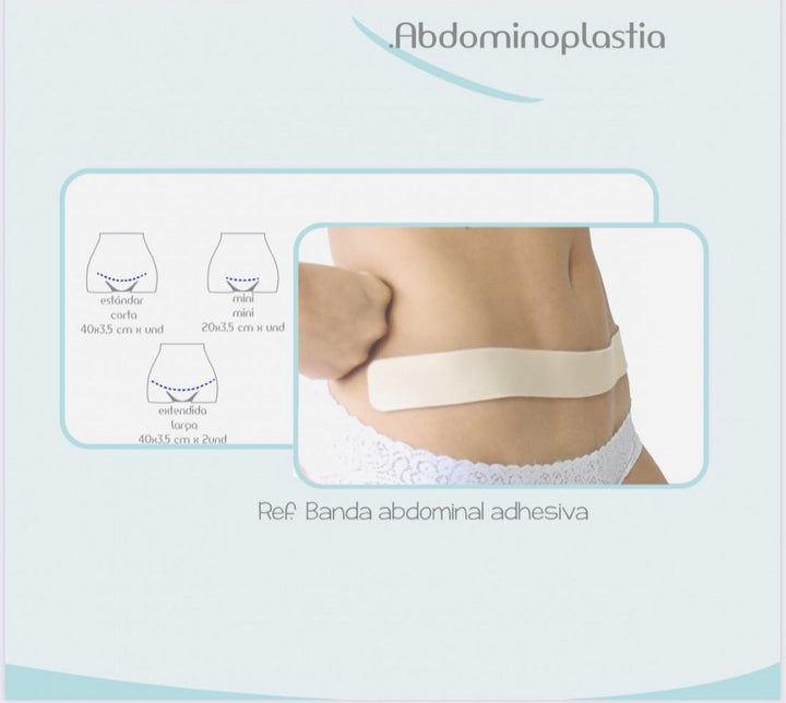 BANDA ABDOMINOPLASTIA ADHESIVO CICATRIZANTE POSTOPERATORIO FAJATE