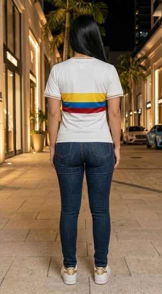 CAMISETA DE FUTBOL SELECCION COLOMBIANA MUJER MUNDIAL 2026