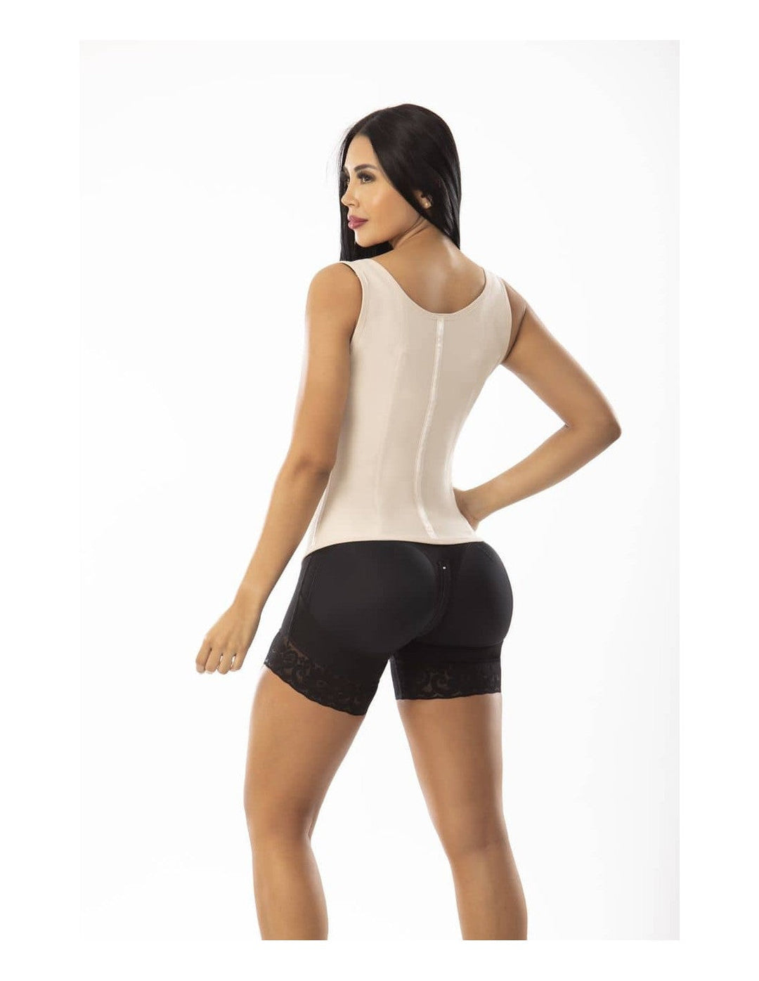 FAJA CHALECO DE LATEX COLOMBIANA PITBULL CON 3 FILAS DE BROCHES FP018_2