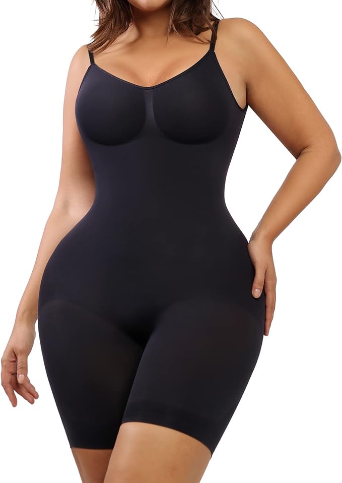 Enterizo faja sin costuras body invisible seamless reduce estiliza ideal para vestidos - negro / xs/s - fajas reductoras