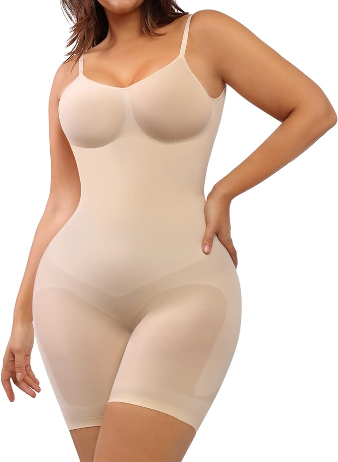 Enterizo faja sin costuras body invisible seamless reduce estiliza ideal para vestidos - beige / xs/s - fajas reductoras