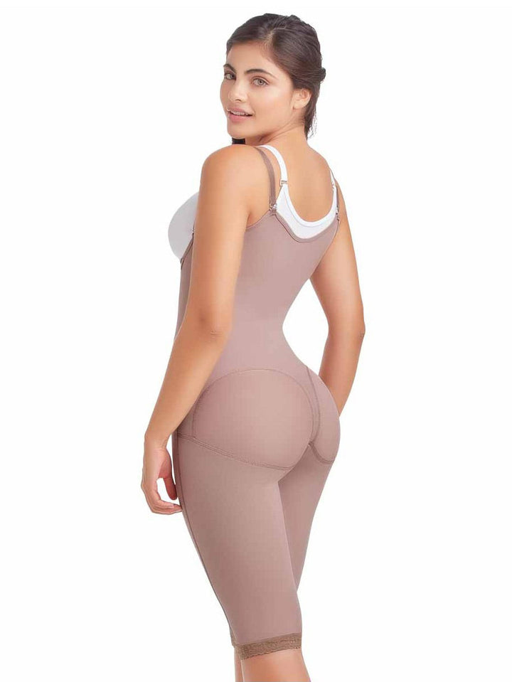 FAJA COLOMBIANA DE ESPALDA ALTA CIERRE LATERAL TIRANTES Y LEVANTACOLA FAJATE