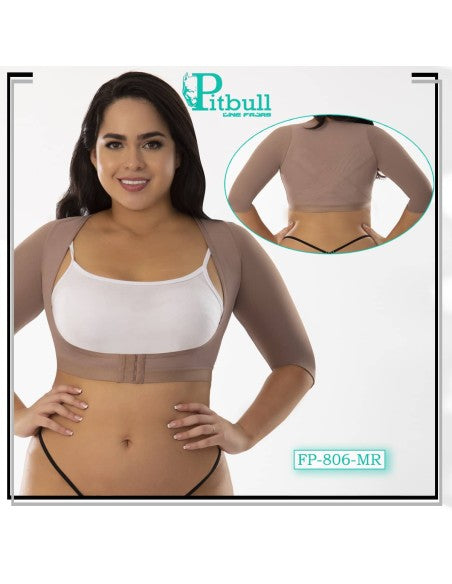 FAJA CHALECO CON MANGAS POST QUIRURGICA POST PARTO MOLDEAR  DE BRAZOS  ROLLITOS FP806