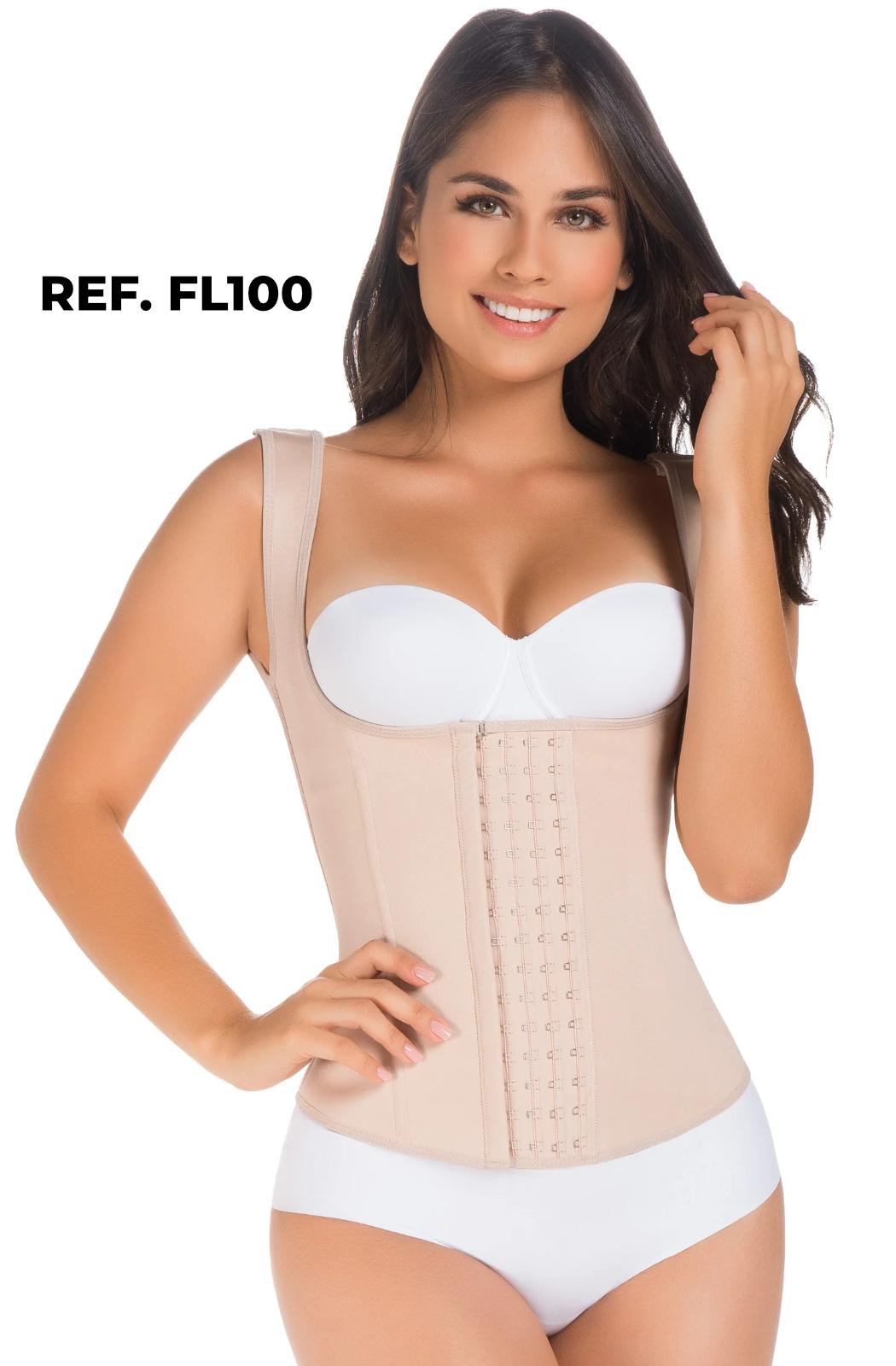 Chaleco látex forrado con broches - xs / negro