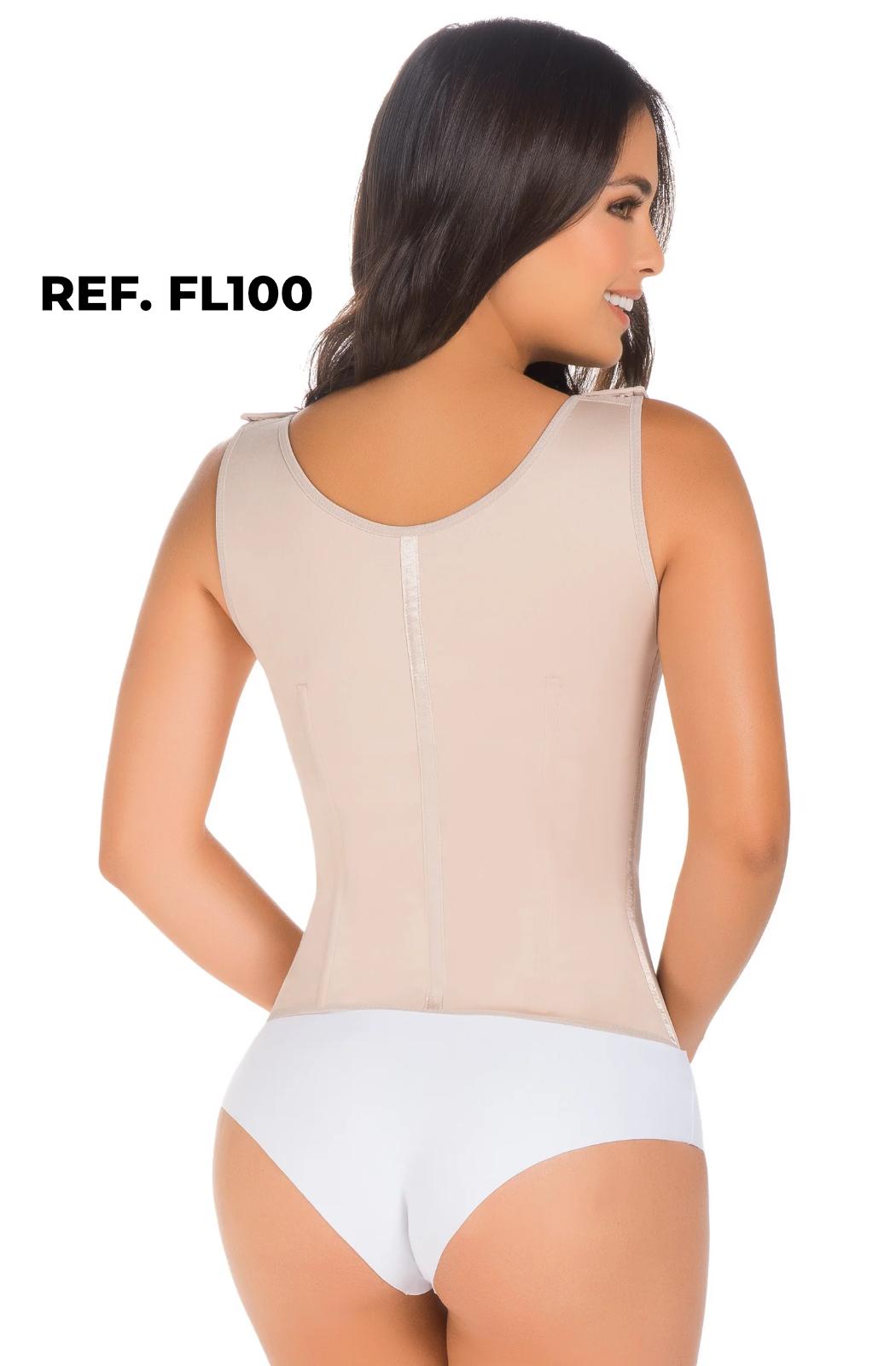 Chaleco látex forrado con broches - xs / negro