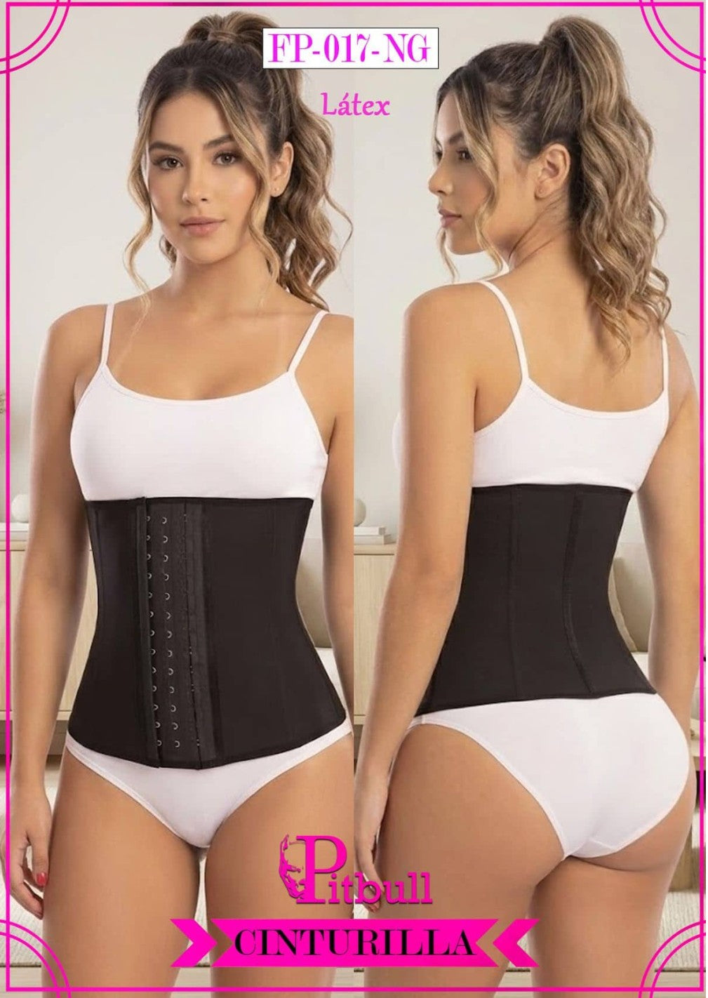 CINTURILLA COLOMBIANA DE LATEX PITBULL ALTA COMPRESION PARA MOLDEAR LA CINTURA