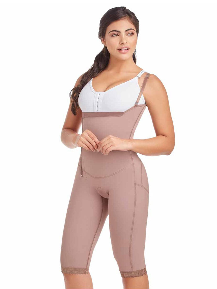 Faja colombiana de espalda alta cierre lateral tirantes y levantacola fajate