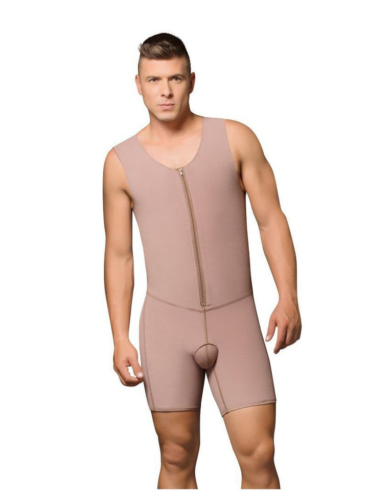 Faja colombiana para hombre enterizo de alta compresion fajate - 2xs / café
