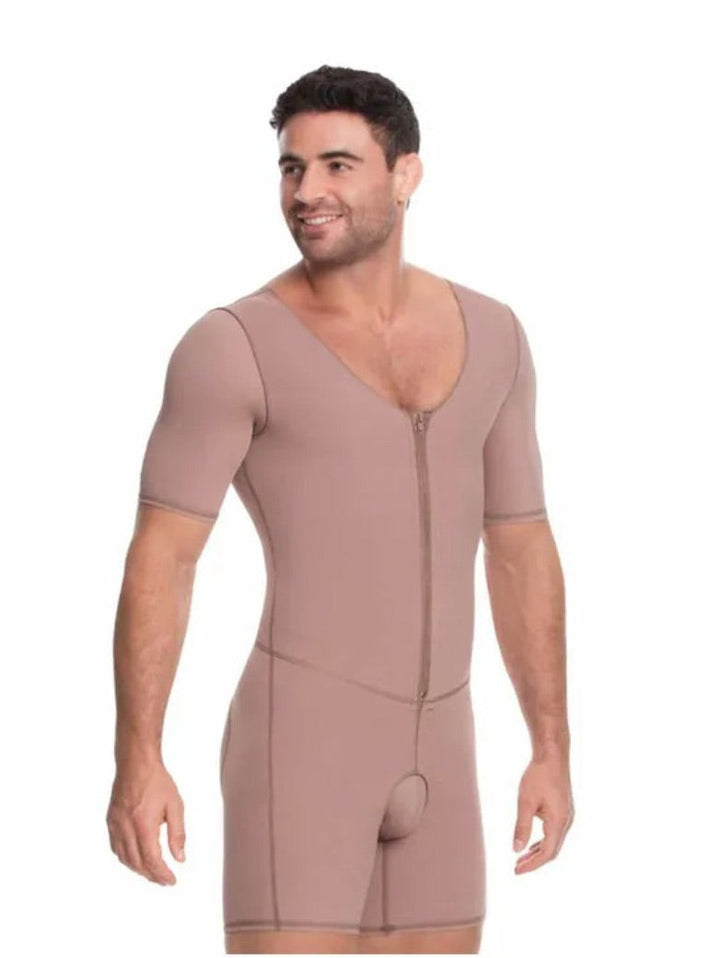 Faja colombiana para hombre fajate enterizo postquirurgica - 2xs / café