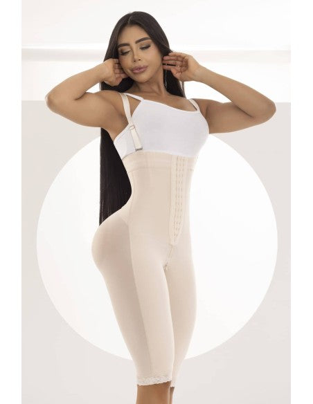 Faja colombiana postquirurgica post parto invisible con broches y cierre perineal marca pitbull fpi868 - fajas