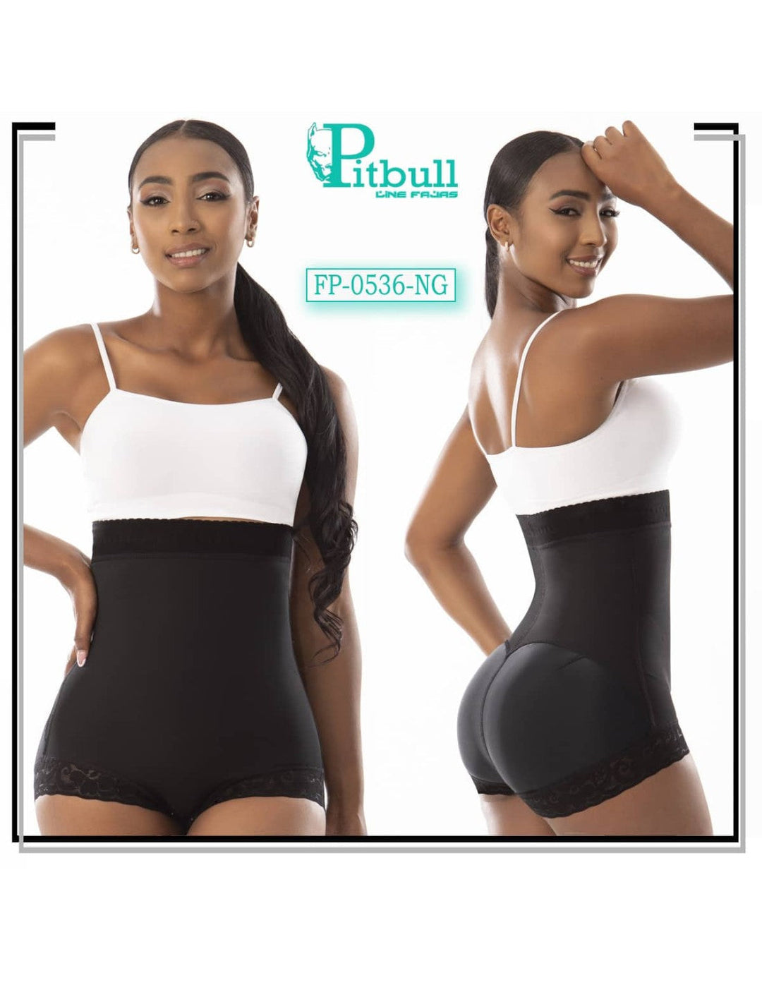 Faja colombiana reductora pitbull short moldeadora de uso diario fp0536 - fajas reductoras