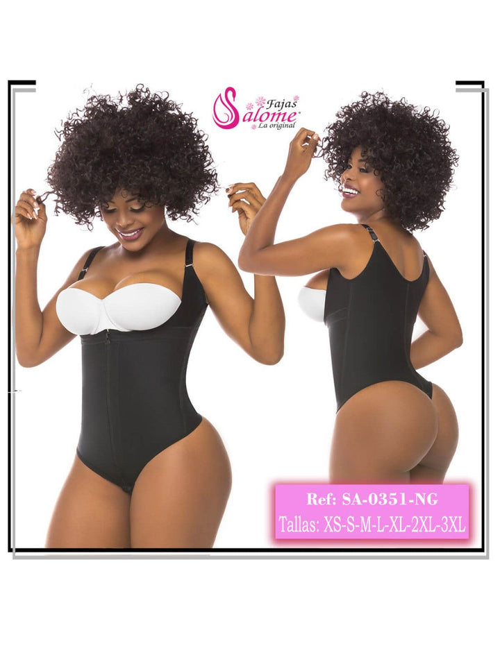 Faja colombiana salomé body reductor con tanga y tiras removibles 0351
