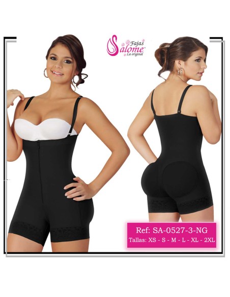 Faja colombiana salome short strapless de franela reductora postquirurgica 0527-3 - fajas reductoras