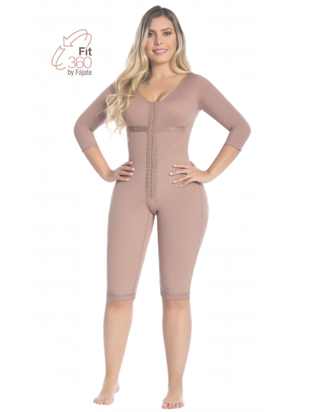 Faja completa tres niveles cierre perianal levantacola postoperatorio fajate - xs / café