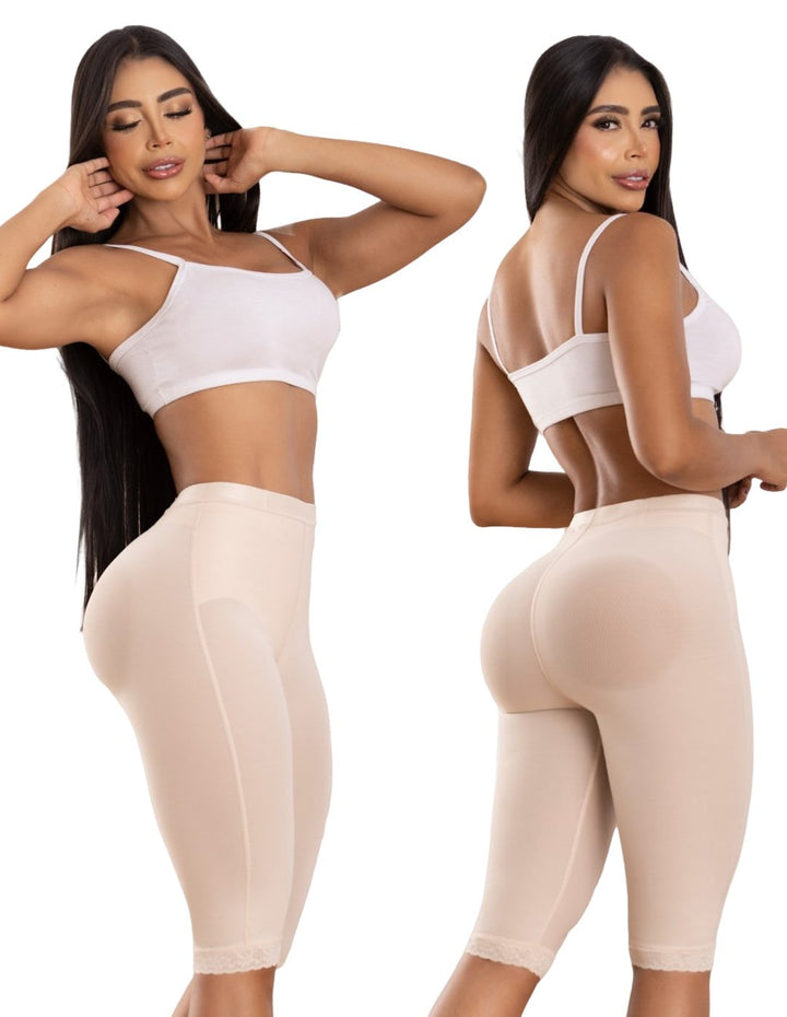 Faja levanta glúteos levantacola pitbull efecto invisible sin costuras fpi854 - beige / xs