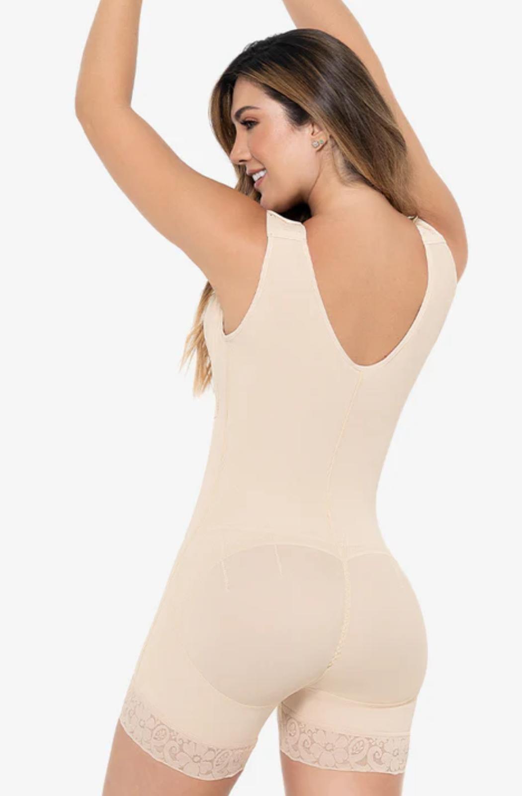 Faja maria e short con brasier incluido levantacola y postoperatorio fq102 - fajas reductoras