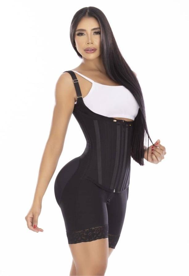Faja reloj de arena negra o beige post quirurgica parto uso diario marca pitbull - xs / negro - fajas reductoras