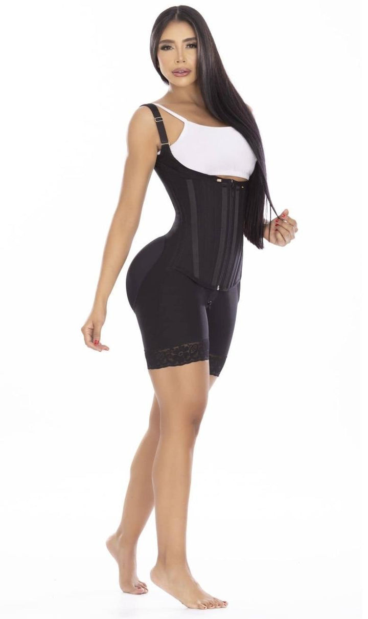 Faja reloj de arena negra o beige post quirurgica parto uso diario marca pitbull - xxxl / negro - fajas reductoras