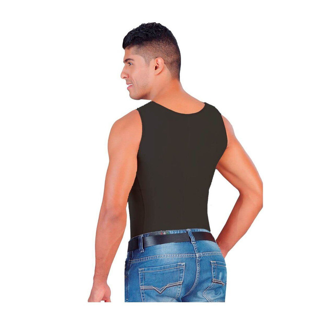 Faja salome 0122 chaleco para hombre - negro / 2xl