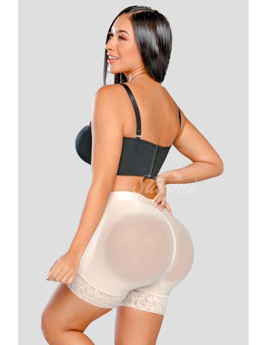 Faja short con compresion realce de glúteos invisible stagmi – smi04000