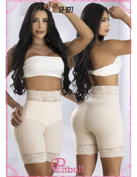 FAJA SHORT CON LATEX INTERNO POST PARTO COMPRESION INTELIGENTE PITBULL FP827